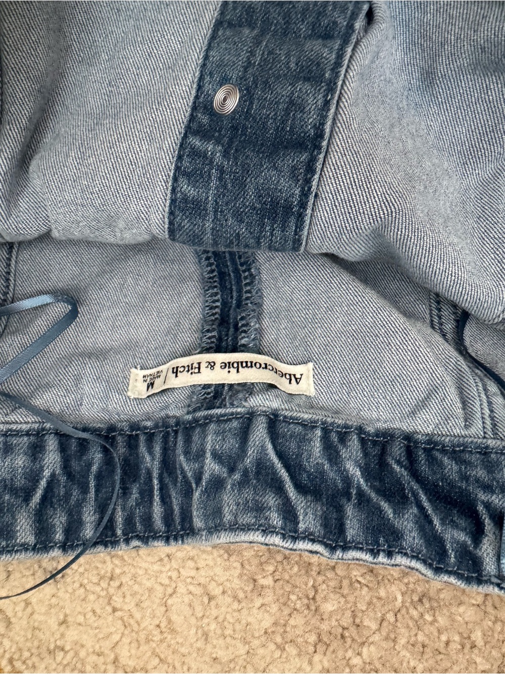 Abercrombie & Fitch Button-Front Denim dress - Blue - Picture 2 of 3
